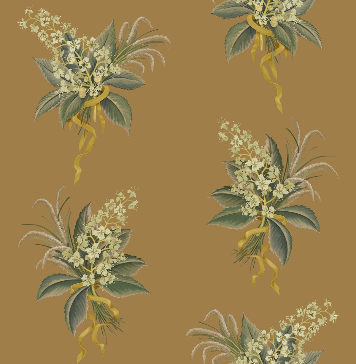 Chestnut Bouquet Fabric - Julia