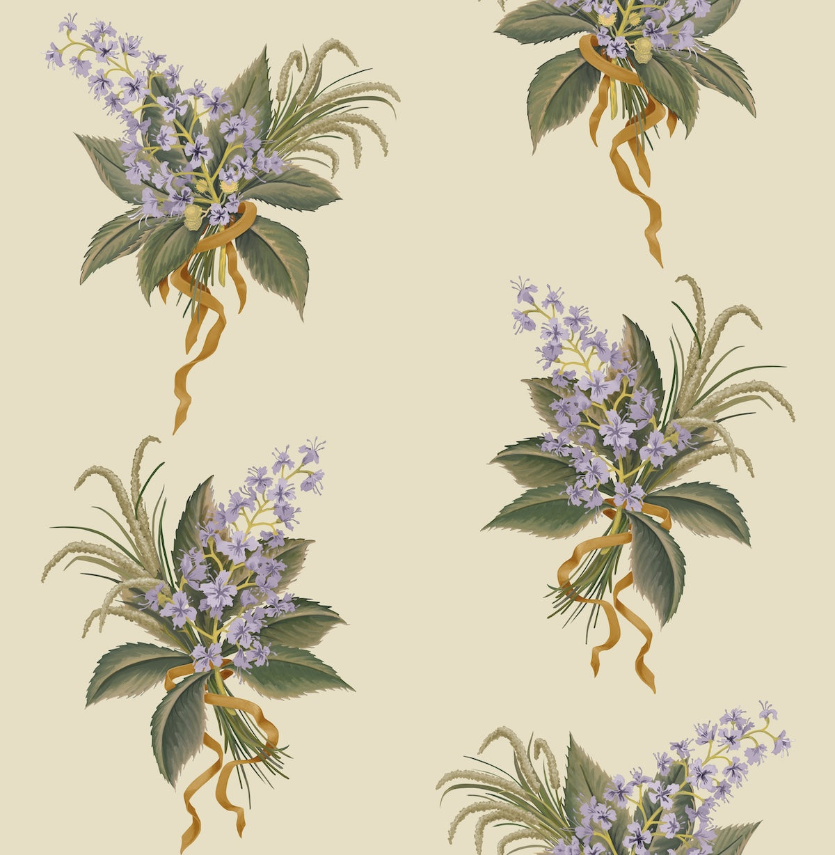 Chestnut Bouquet Fabric - Nora