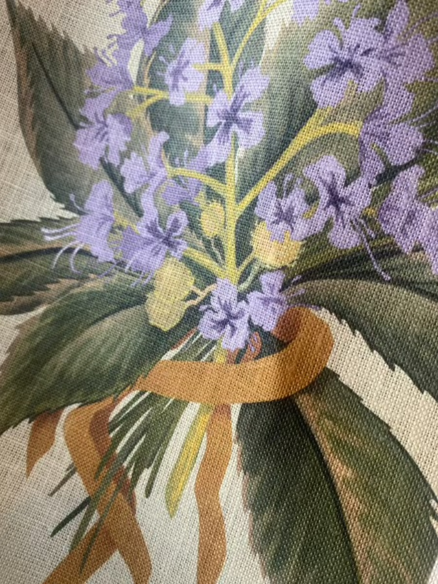 linen, premium linen, floral linen, floral, high-end linen, printed fabric, fabric, lampshade, chestnut, chestnut flower, upholstery