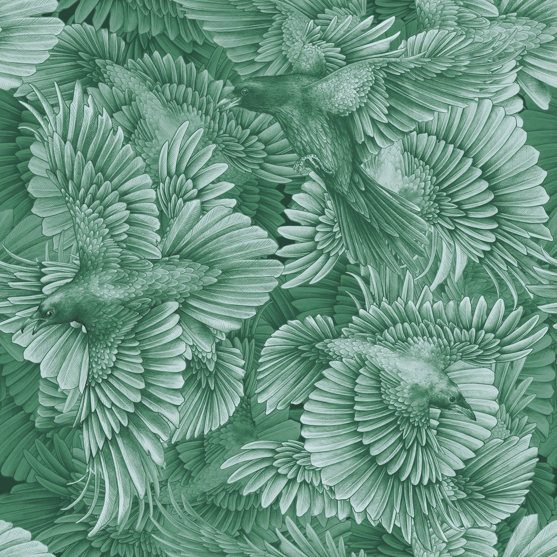 Raven Fleet Fabric - Emerald