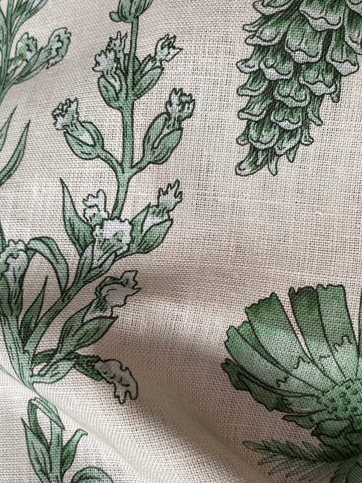 linen, premium linen, floral linen, floral, high-end linen, printed fabric, fabric, lampshade, protea, protea flower, upholstery, Kate Walton, Kate Walton Collections