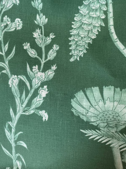 linen, premium linen, floral linen, floral, high-end linen, printed fabric, fabric, lampshade, flower, upholstery, Kate Walton, Kate Walton Collections